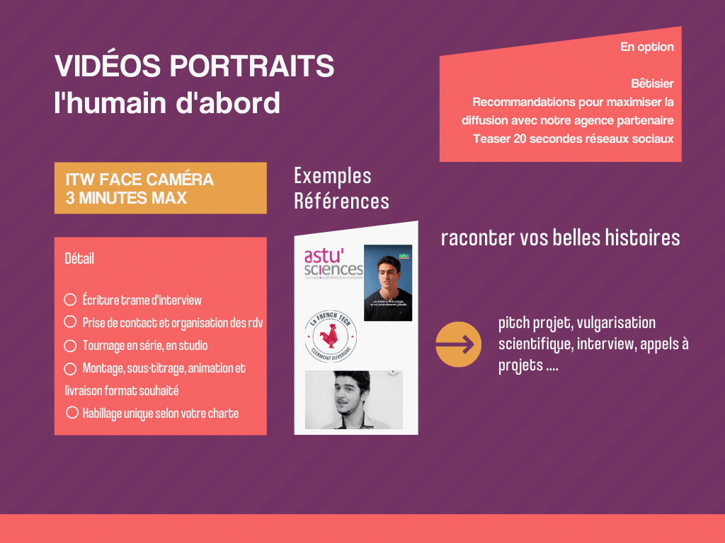 portrait vidéo